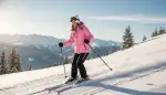 Leuchtende Pistenpower: Skijacken Damen Pink Bunt Farbig