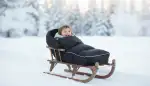 Optimaler Schlittenfußsack: Warm durch den Winter