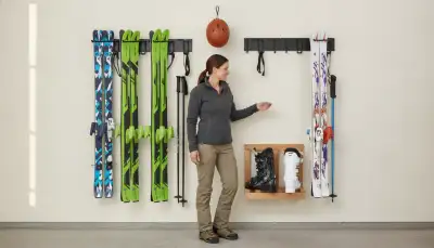 Ski sicher verstauen: Skihalter Wand