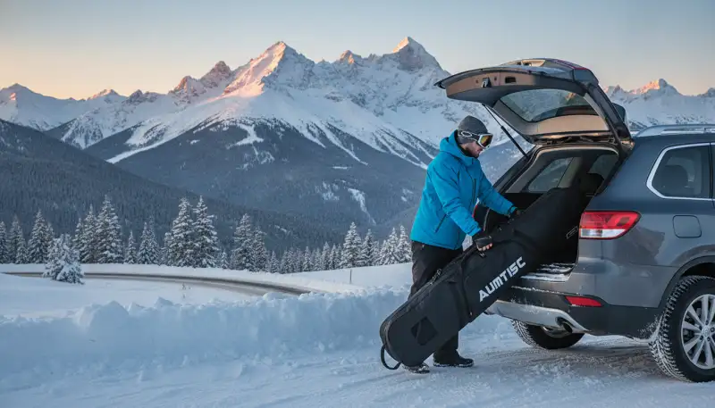 Sicherer Snowboardtransport: Schutz muss sein