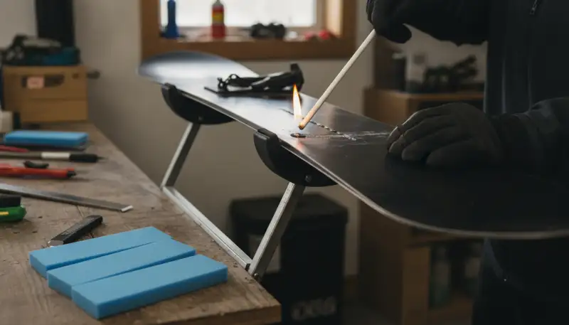 Snowboard Reparatur: Kleine Schäden selbst beheben